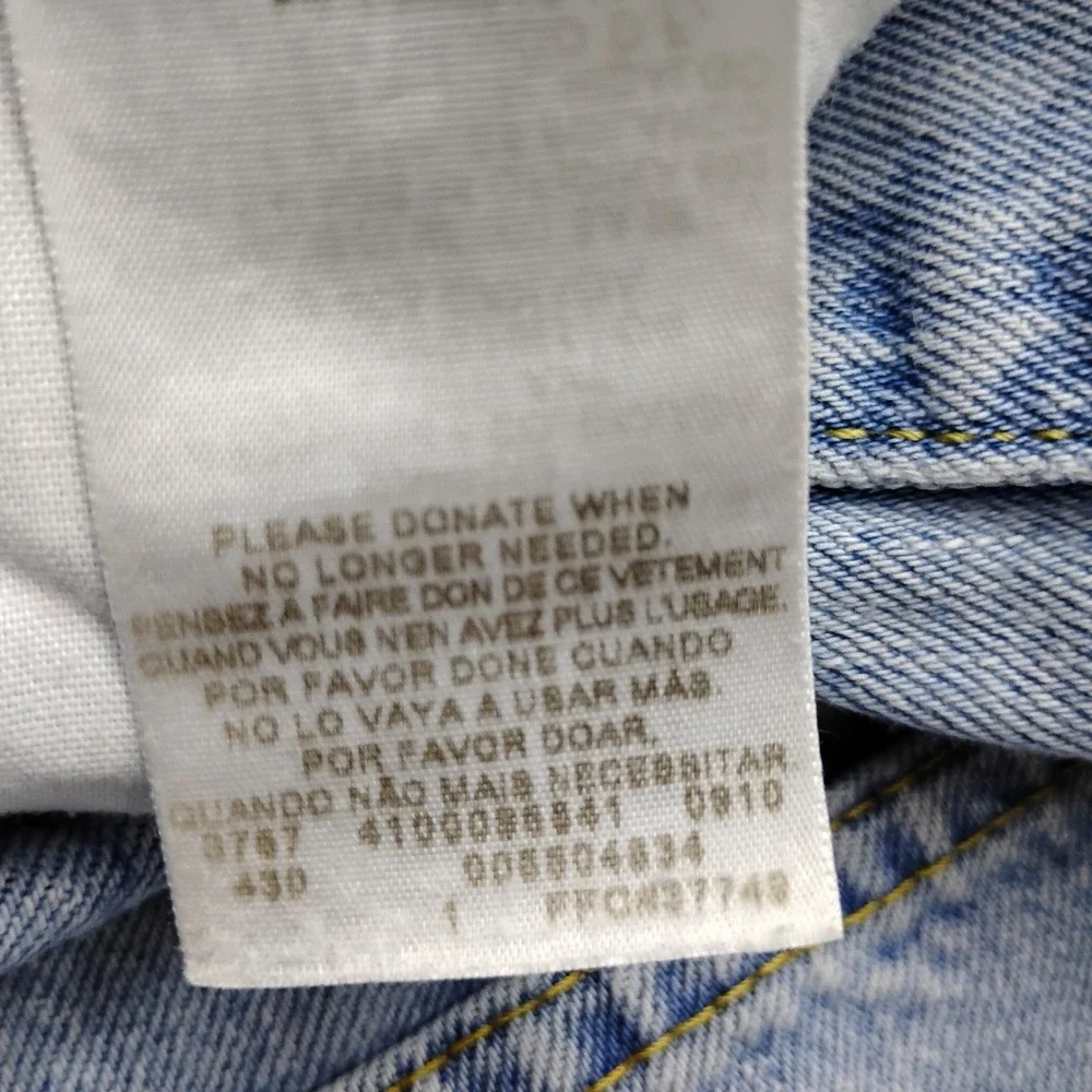 Levis 550 Relaxed Fit Jeans Mens 36x30 Light Wash Blue Denim Y2K